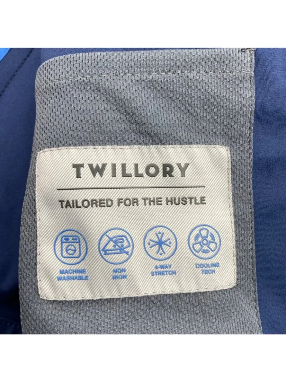 Twillory Men’s Performance Stretch Travel 2-Button Blazer Blue • 42S US
